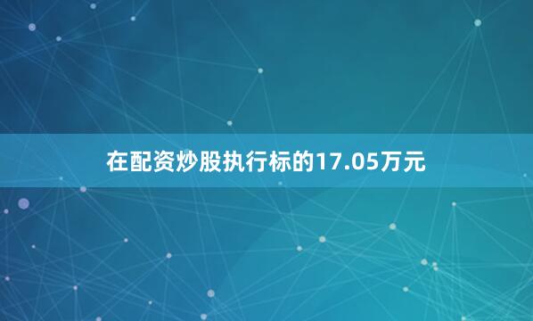 在配资炒股执行标的17.05万元