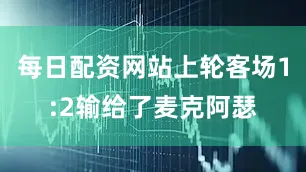 每日配资网站上轮客场1:2输给了麦克阿瑟